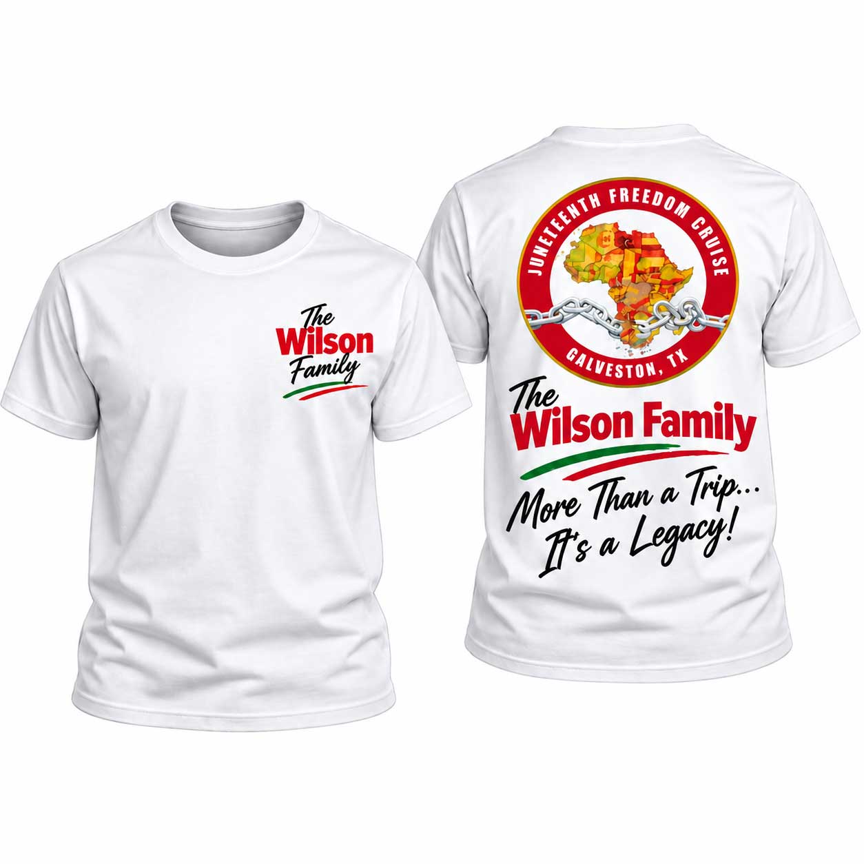 Custom Juneteenth Freedom Cruise group T-shirts